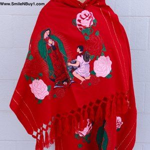 Our Lady of Guadalupe Shawl Mexican rebozo virgen